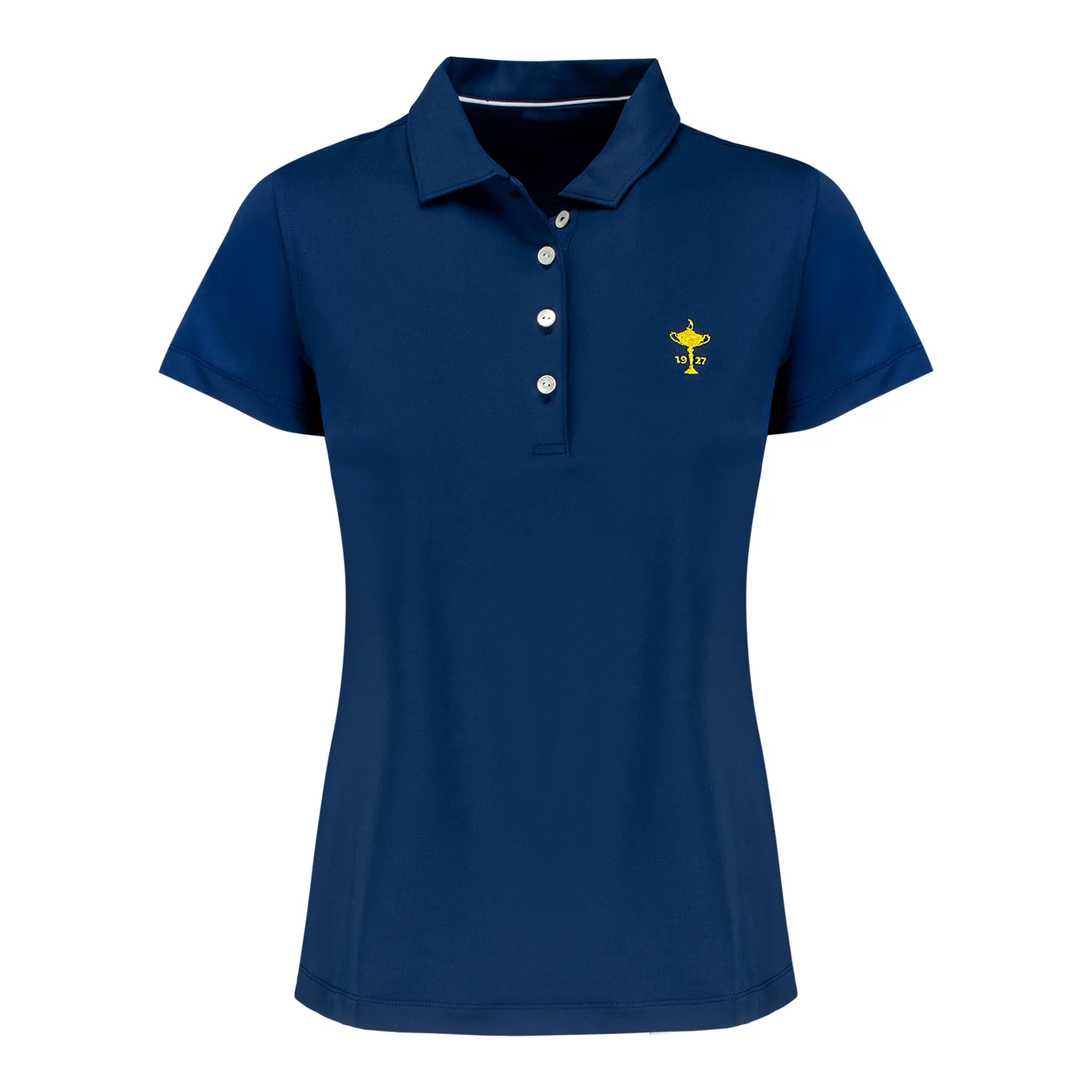 Peter Millar 1927 Trophy Women's Solid Short Sleeve Polo in Navy