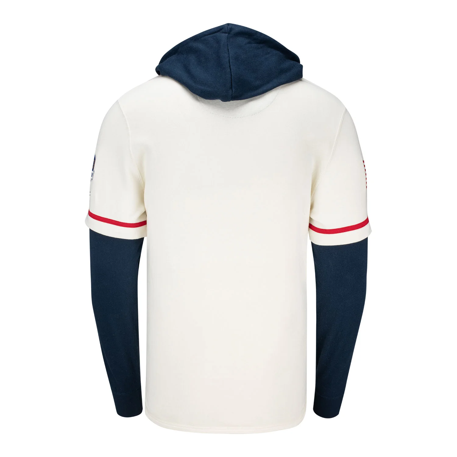 '47 Brand 2025 Ryder Cup Trifecta Shortstop Pullover Hoodie in Cream and Navy 4 '47 Brand 2025 Ryder Cup Trifecta Shortstop Pullover Hoodie in Cream and Navy