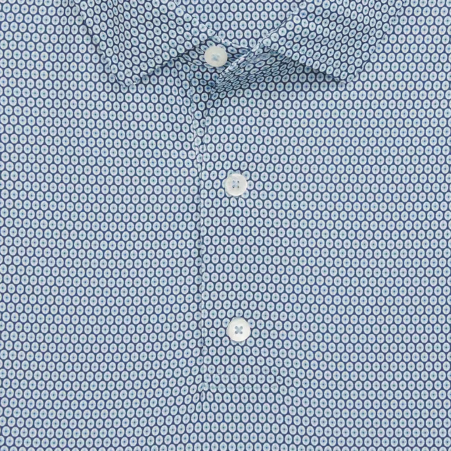 FootJoy 1927 Trophy Stellar Print Polo in Navy, White, and Blue