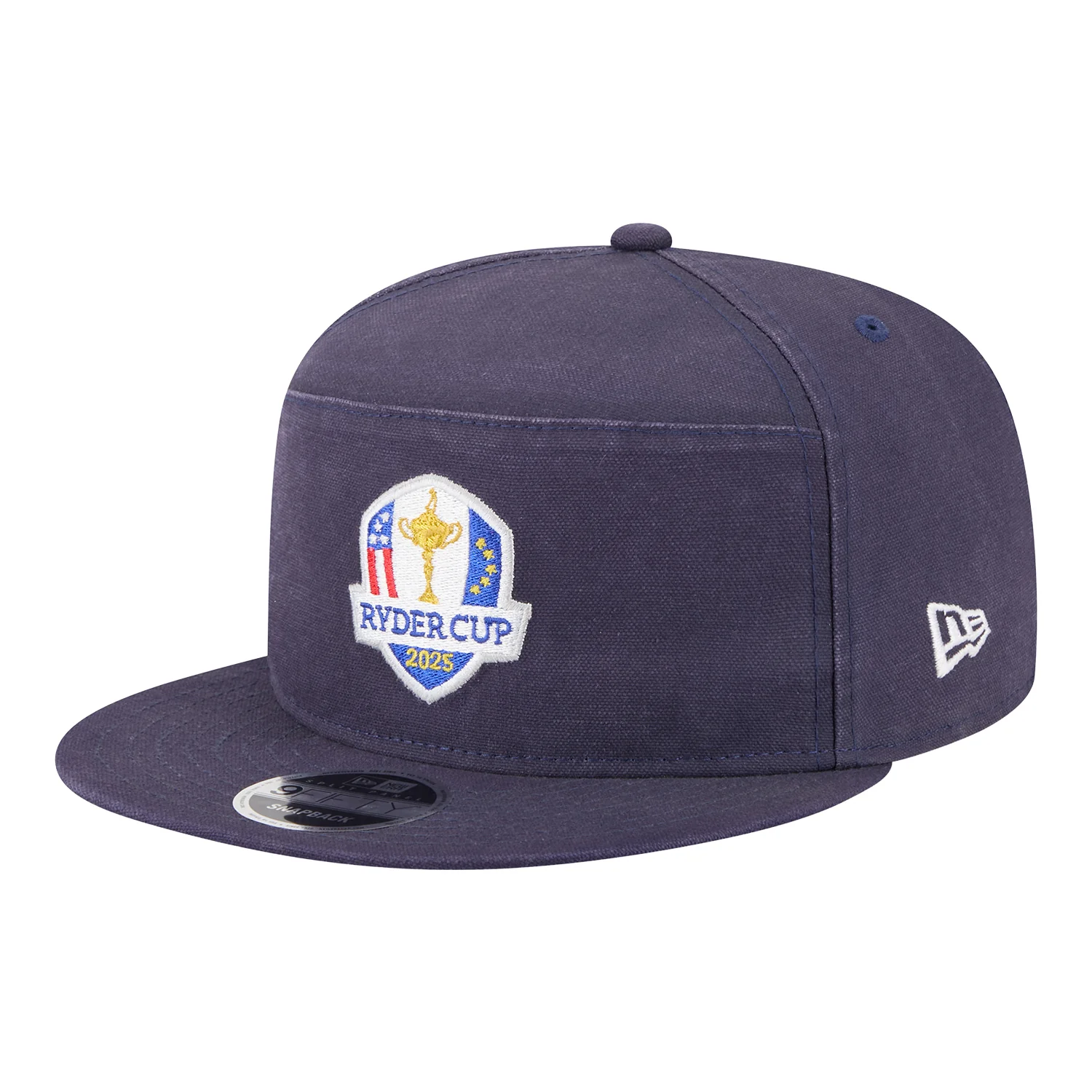 New Era 2025 Ryder Cup 9Fifty Split Panel Cotton Canvas Hat in Navy