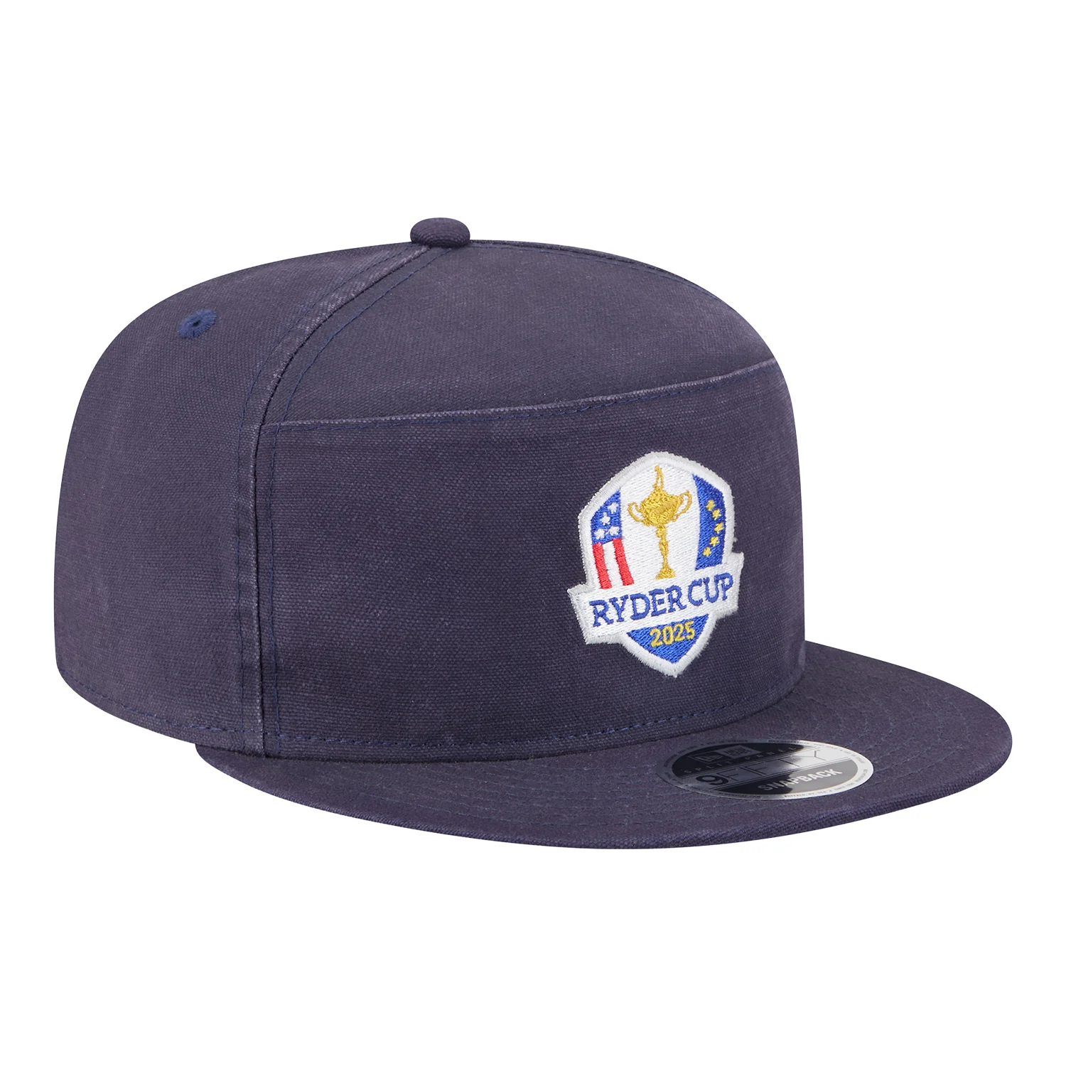 New Era 2025 Ryder Cup 9Fifty Split Panel Cotton Canvas Hat in Navy