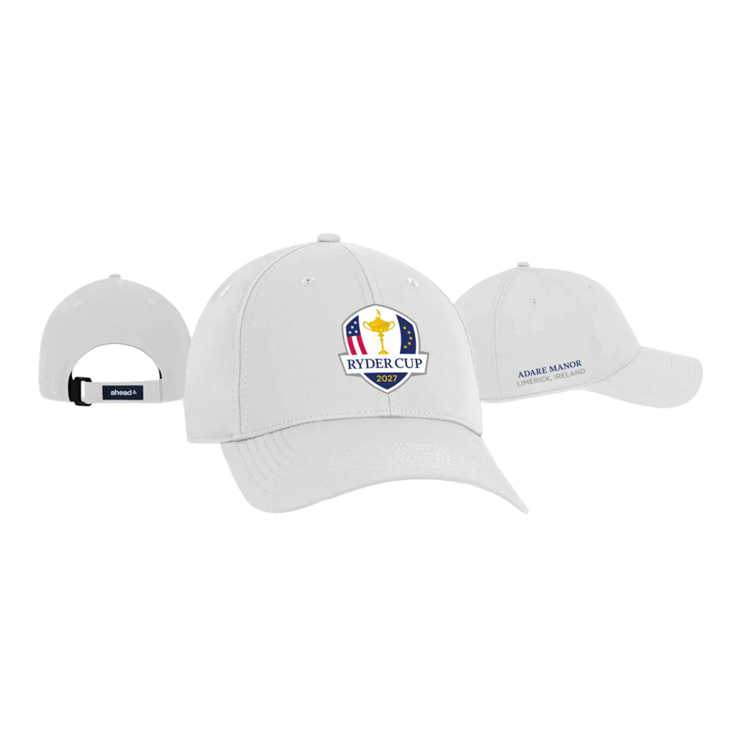 Ahead 2027 Ryder Cup Stratus Performance Hat in White