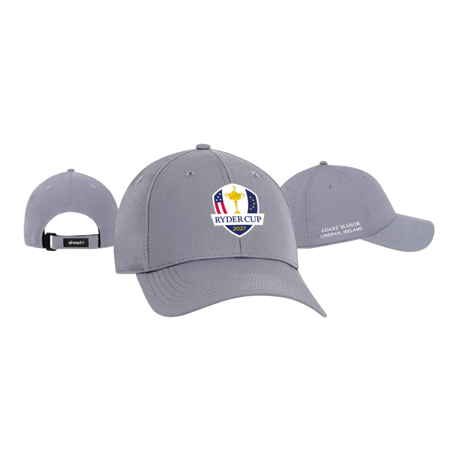 Ahead 2027 Ryder Cup Frio Performance Hat in Light Grey