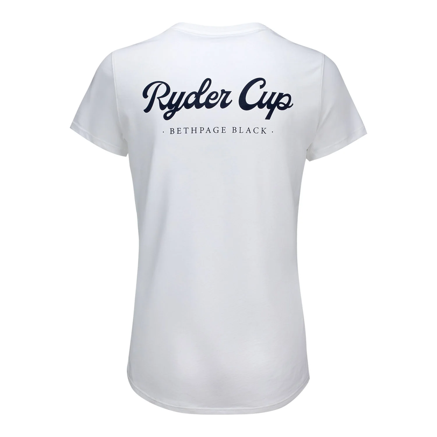 FootJoy 2025 Ryder Cup Women's Script T-Shirt in White 3 FootJoy 2025 Ryder Cup Women's Script T-Shirt in White