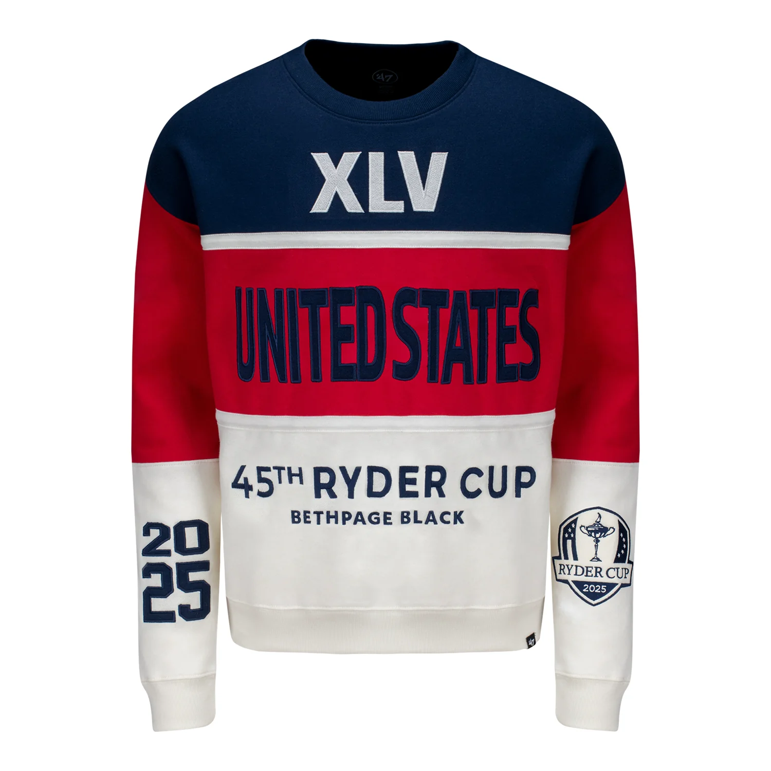 '47 Brand 2025 Ryder Cup On Five Maximalist Crew Sweatshirt