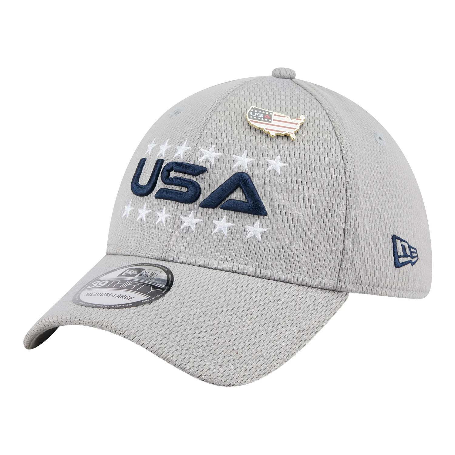 New Era 2025 Ryder Cup Team Uniform Friday 39Thirty Hat in Light Grey