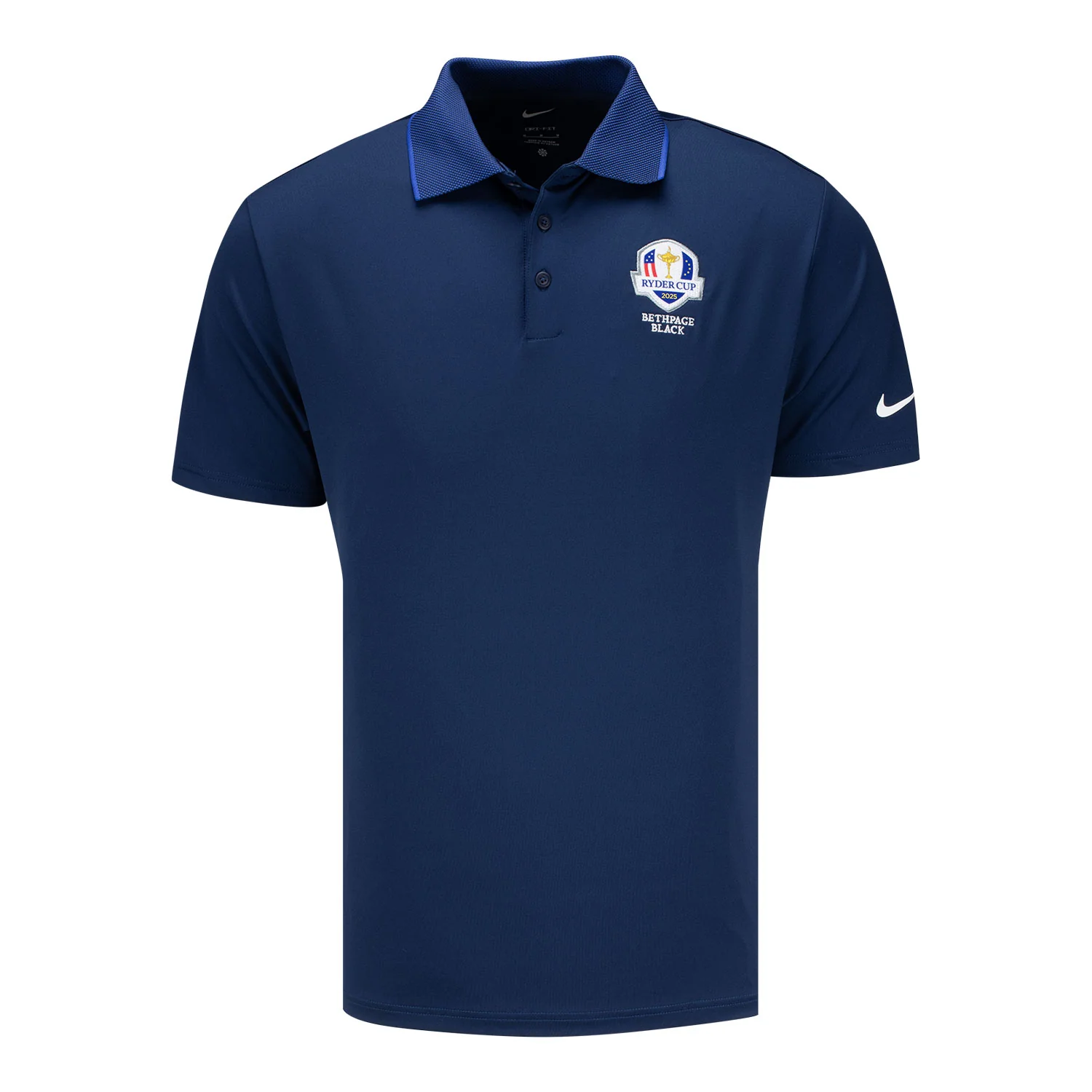 Nike 2025 Ryder Cup Tour Rib Collar Polo in Midnight Navy