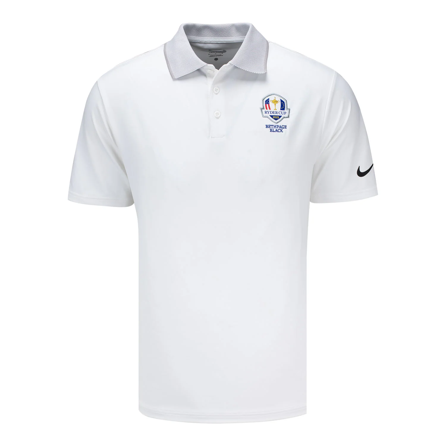 Nike 2025 Ryder Cup Tour Rib Collar Polo in White