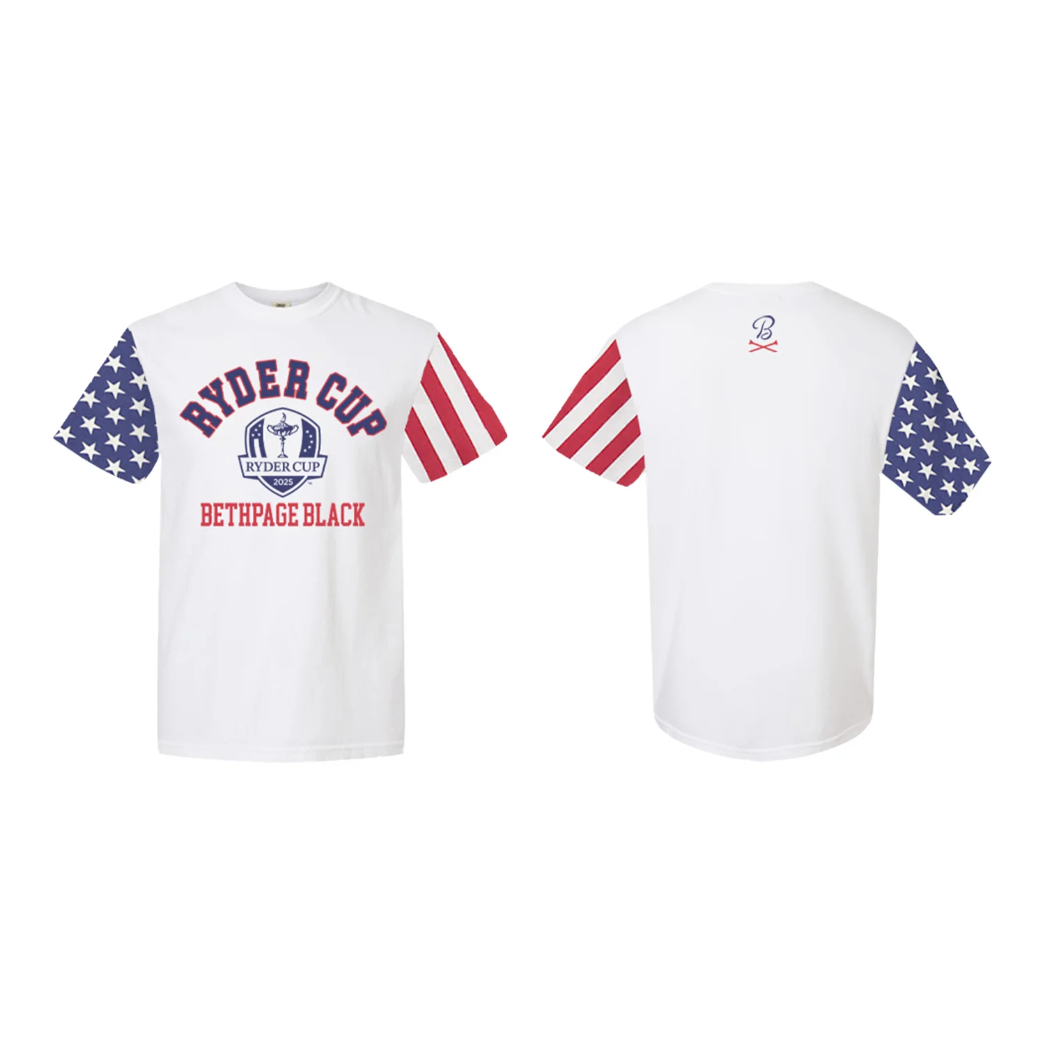Barstool 2025 Ryder Cup American Flag T-Shirt in White