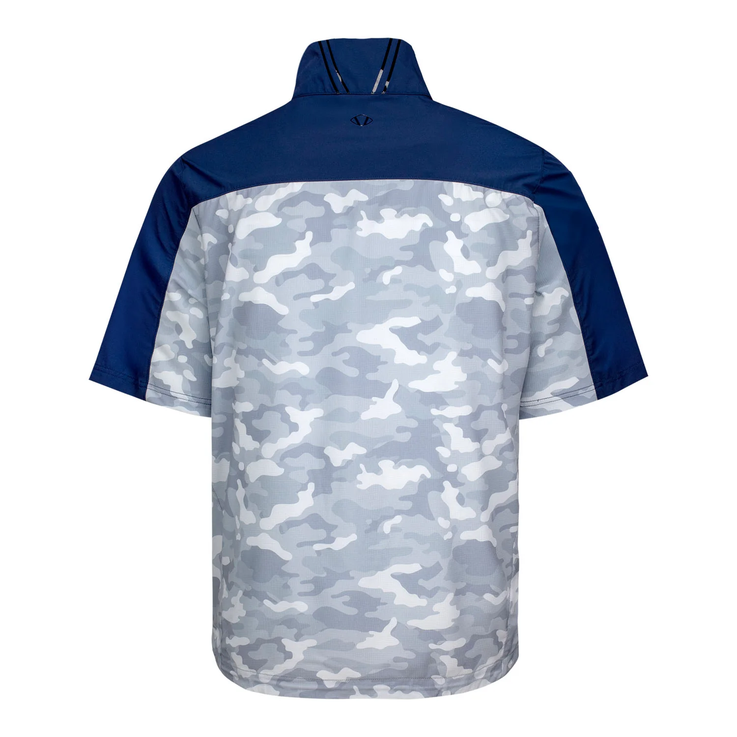 Sunice 2025 Ryder Cup Glenn Short Sleeve Quarter Zip Windbreaker in Magnesium Camo