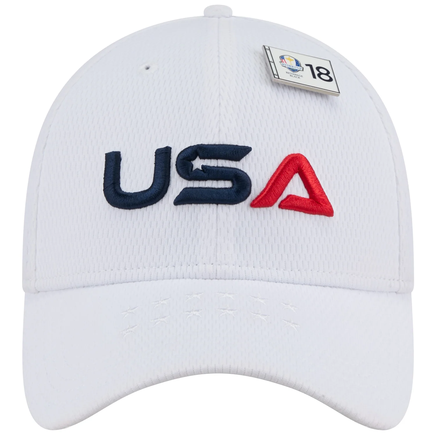 New Era 2025 Ryder Cup Team Uniform Practice 39Thirty Hat in White 3 New Era 2025 Ryder Cup Team Uniform Practice 39Thirty Hat in White