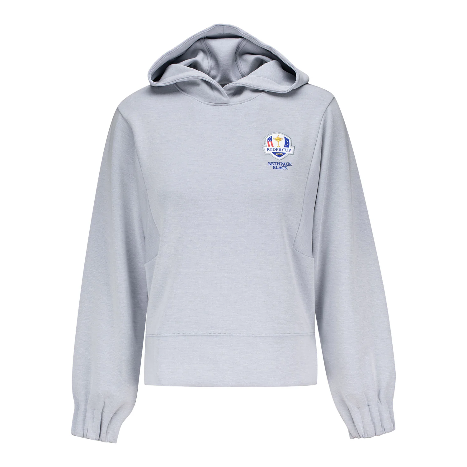 Peter Millar 2025 Ryder Cup Women's Flora Knit Hoodie in Light Grey