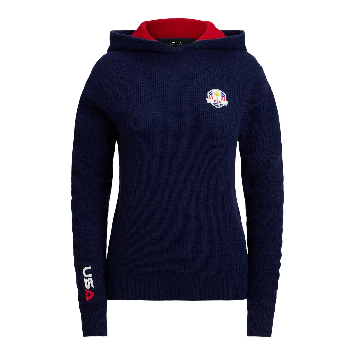 Ralph Lauren 2025 Ryder Cup Women's Wool Cotton Hoodie in Refined Navy