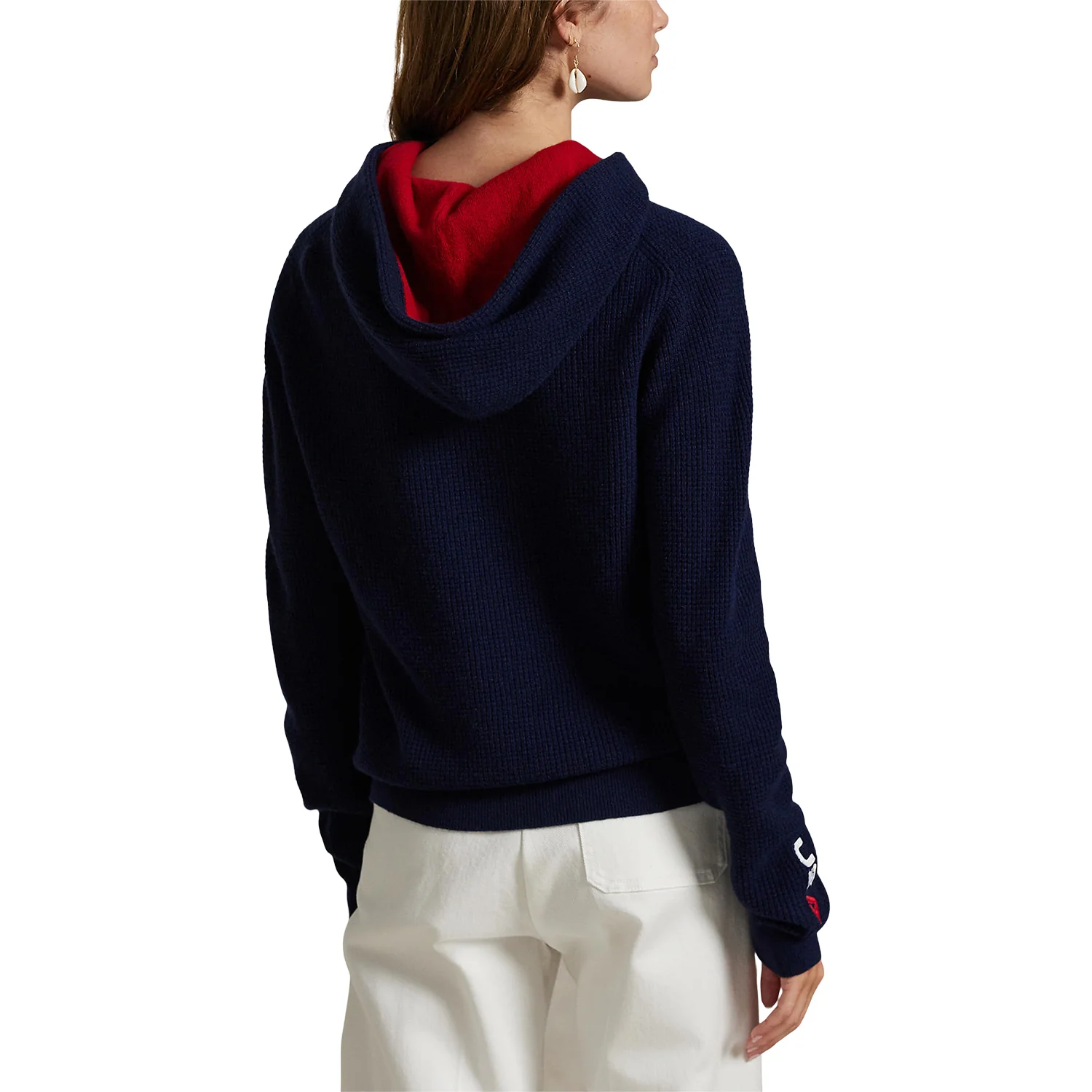 Ralph Lauren 2025 Ryder Cup Women's Wool Cotton Hoodie in Refined Navy