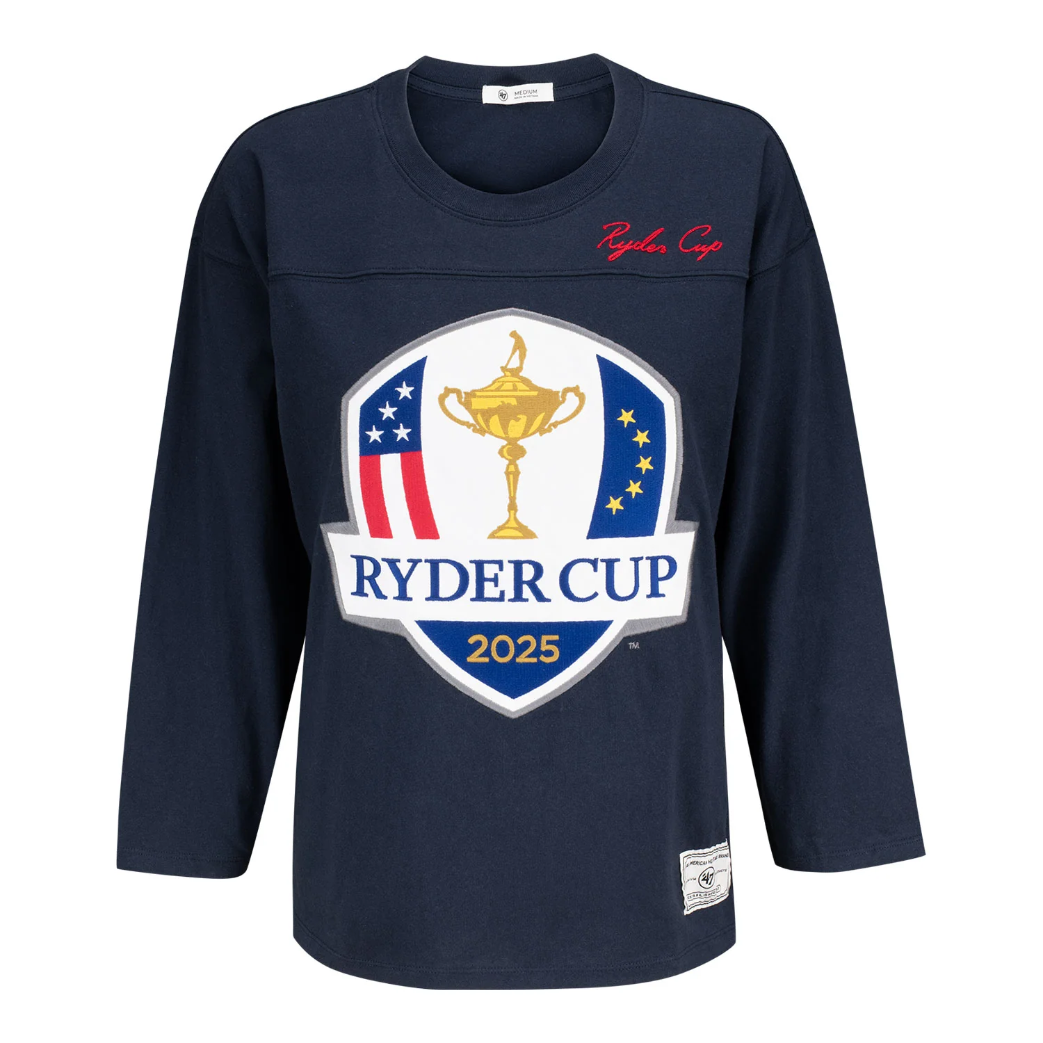 '47 Brand 2025 Ryder Cup Women's Game Nod Timeless T-Shirt in Navy