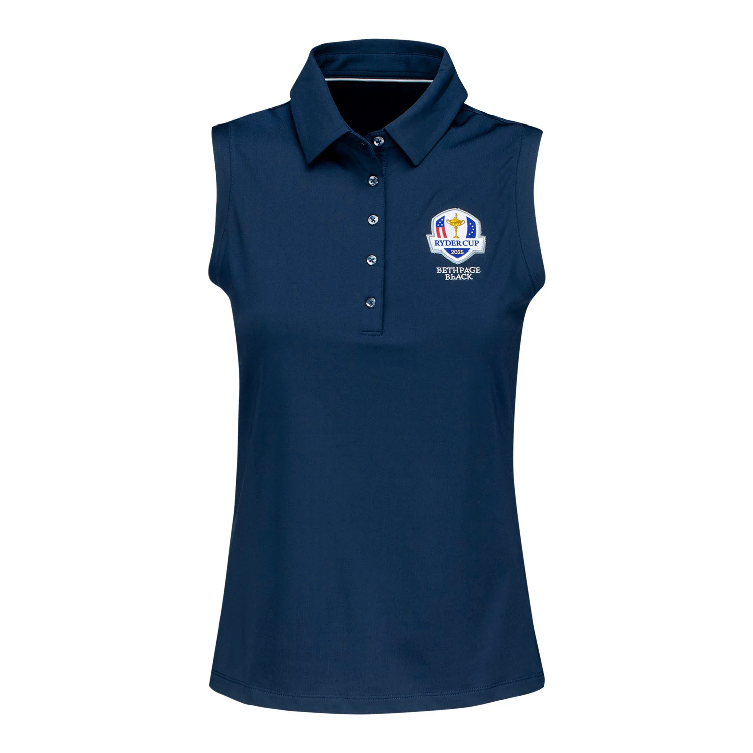 Dunning 2025 Ryder Cup Ladies Alana Sleeveless Polo in Navy