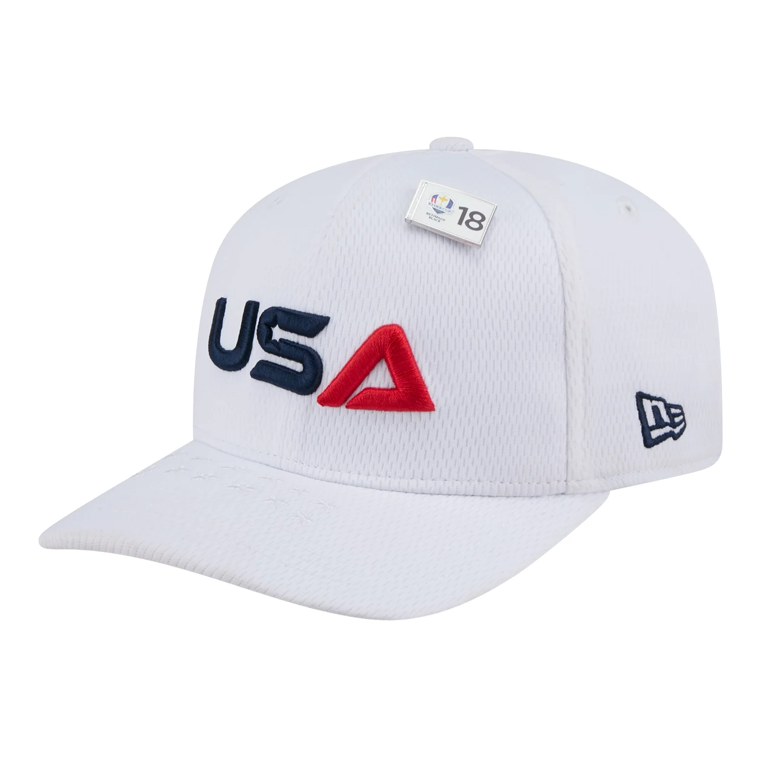 New Era 2025 Ryder Cup Team Uniform Practice 9Seventy Stretch Snap in White