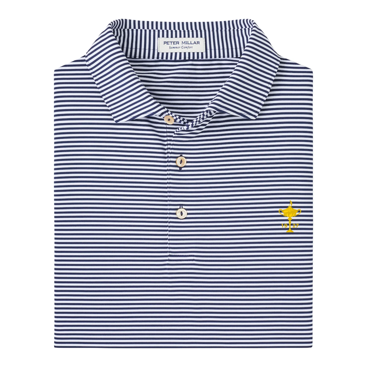 Peter Millar 1927 Trophy Hales Stripe Polo in Navy