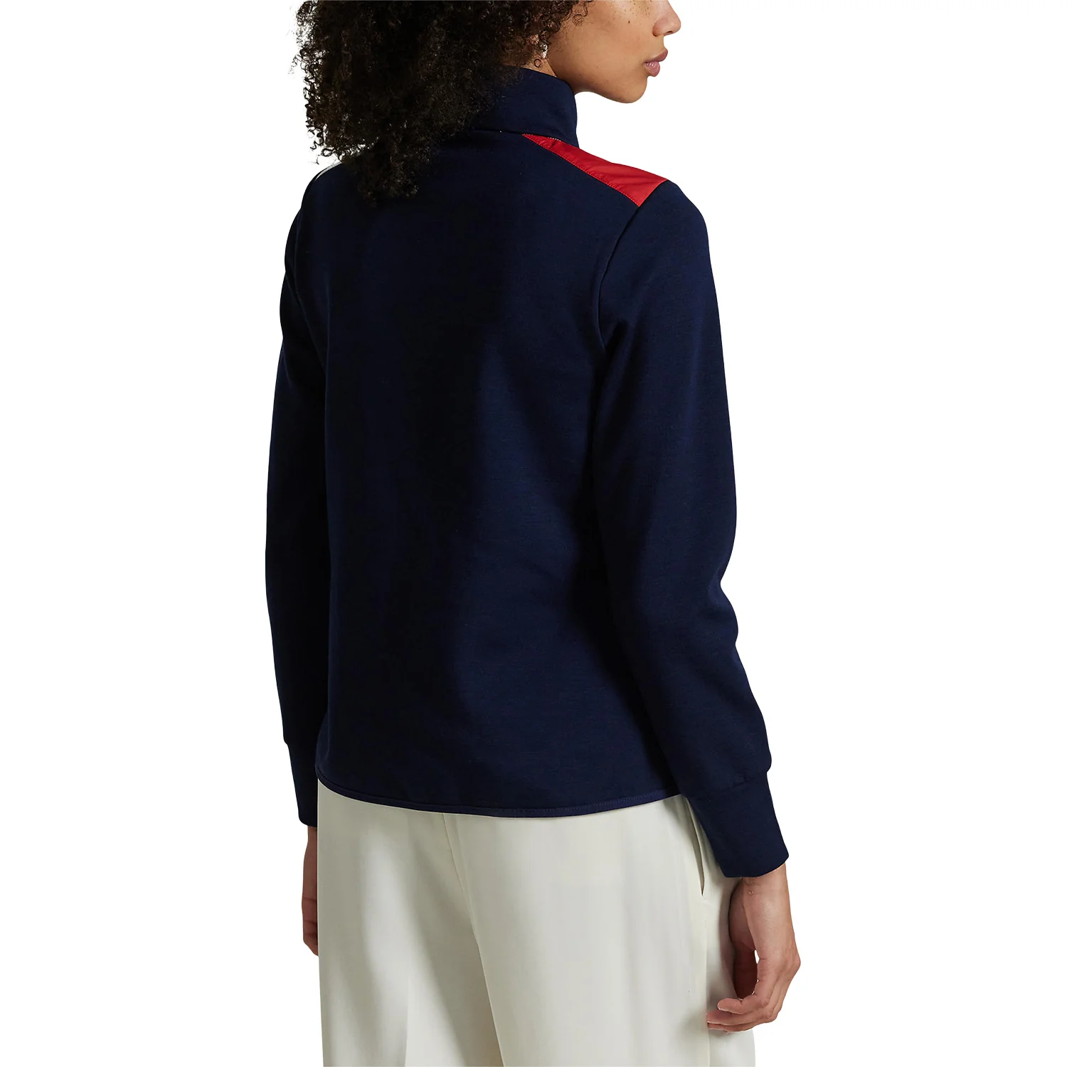 Ralph Lauren 2025 Ryder Cup Women's Hybrid Quilted Jacket in Refined Navy and Ceramic White