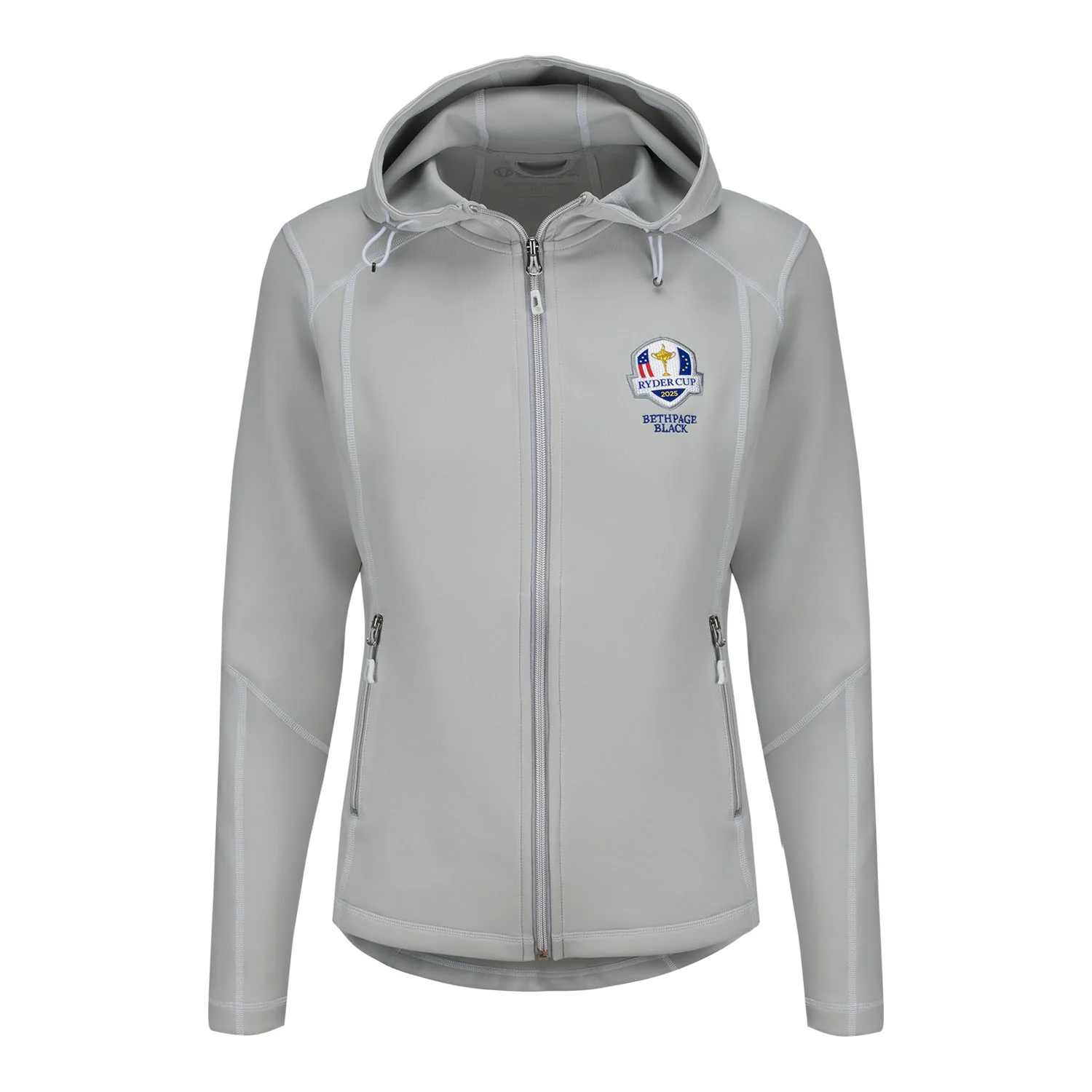 Sunice 2025 Ryder Cup Women's Maddy 2.0 Full Zip Hooded Jacket in Oyster