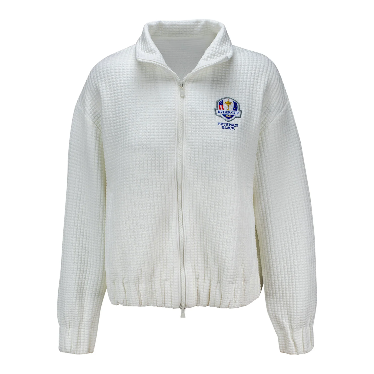 Peter Millar 2025 Ryder Cup Women's Flora Jacquard Full Zip in Soft White